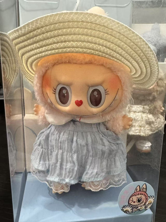 Pop Mart Labubu The Blue Diamon Summer Party Vinyl Plush Doll Pendant