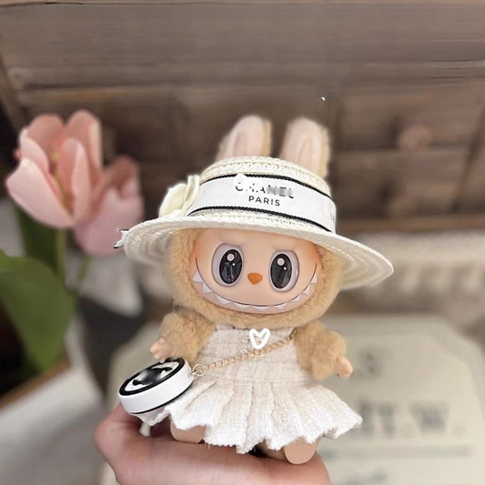LABUBU Chanel Camellia Cream White Outfit