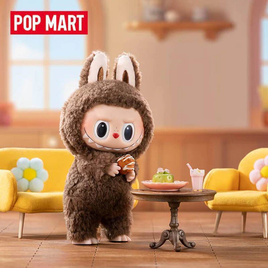 Pop Mart Labubu The Monsters Tasty Macarons Chestnut Cocoa Vinyl Plush Pendant