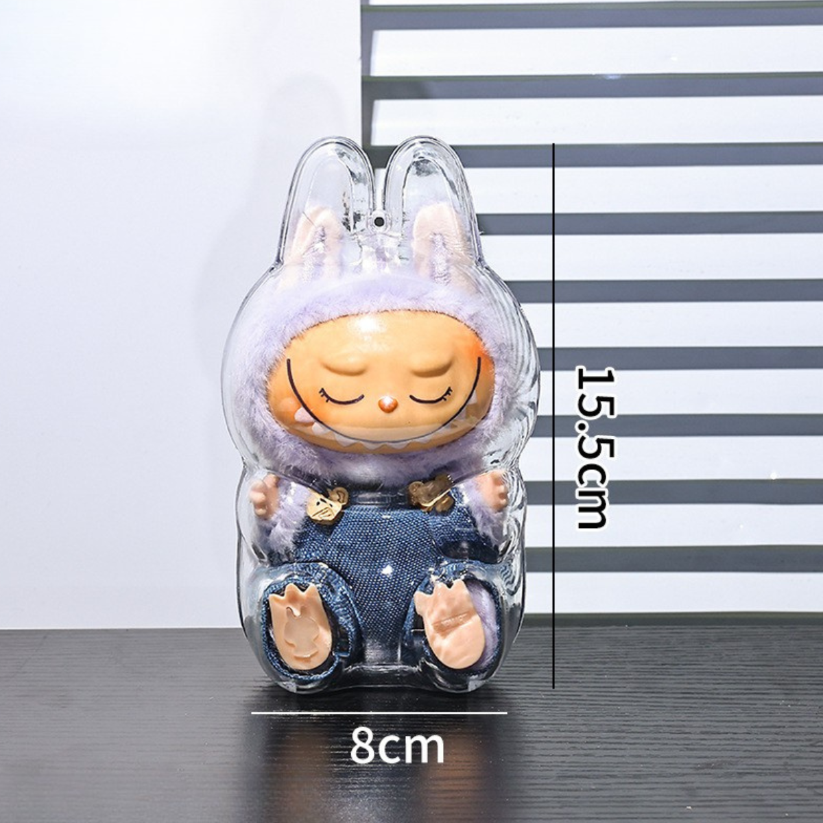 CLEAR HARD CASE FOR LABUBU HAVE A SEAT