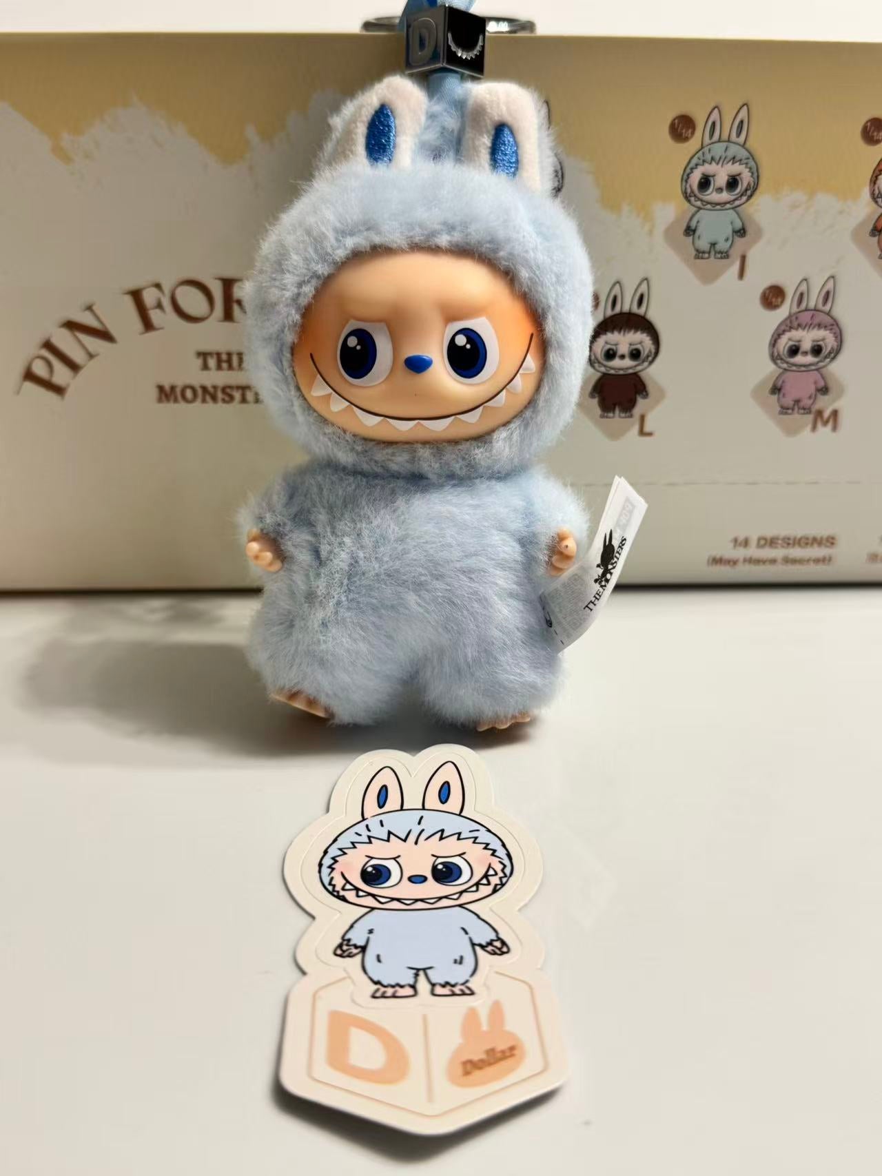 Popmart pin for love labubu Letter "D"
